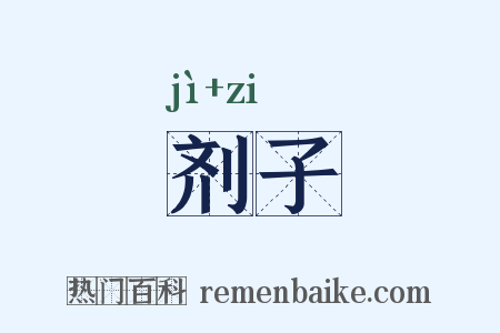 剂子是什么意思的图片